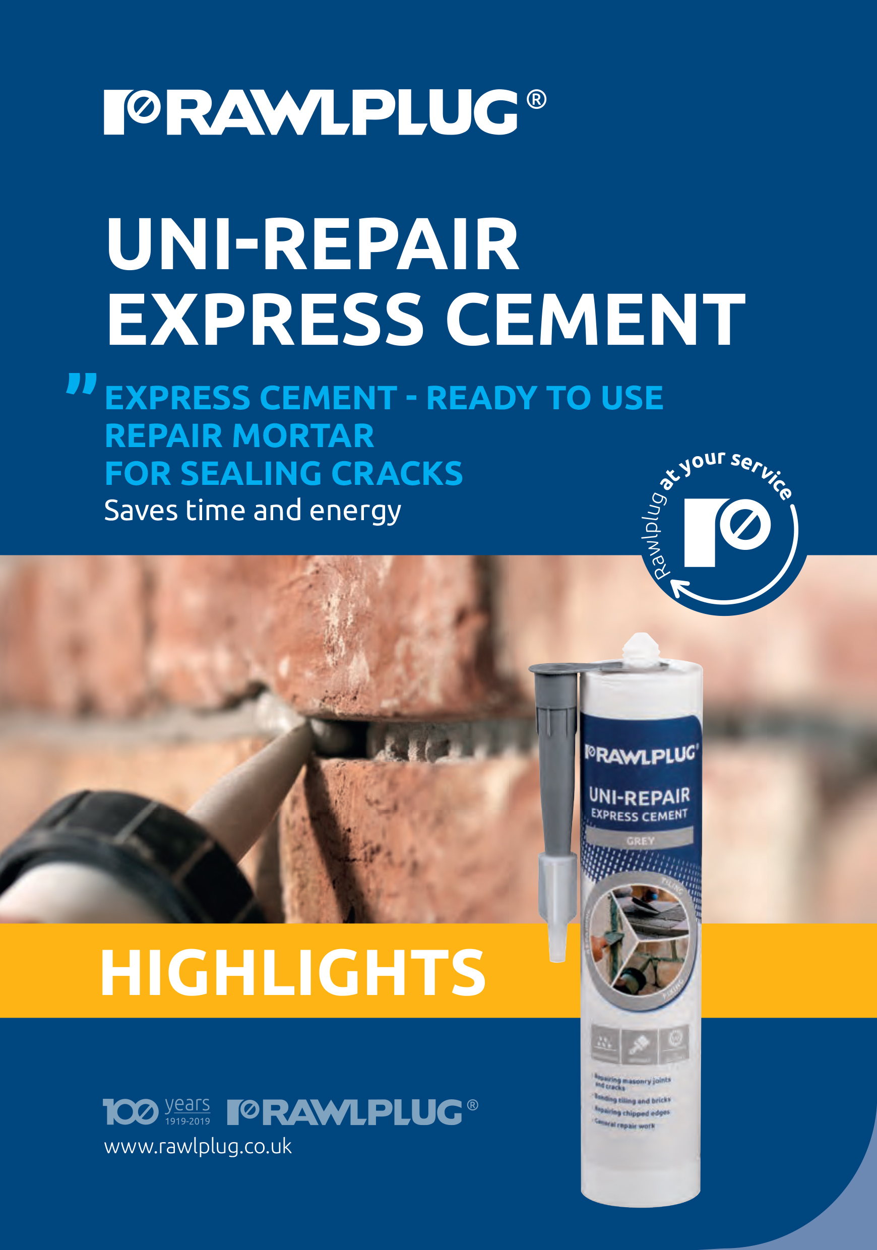 Rawlplug UNI-Repair Express Cement 